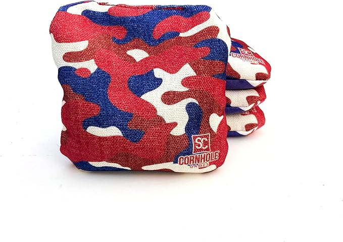 Professional Dual Sided Cornhole Bags- 16 oz 6x6 w/Premium Resin Fill - Official Tournament