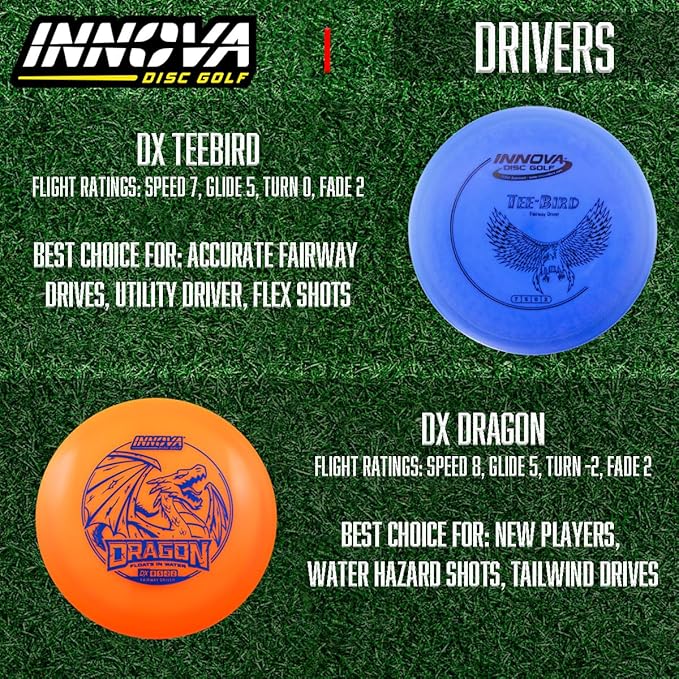 Innova Disc Golf Set 10 Pack – Disc Golf Starter Set for Beginners with Disc Golf Drivers