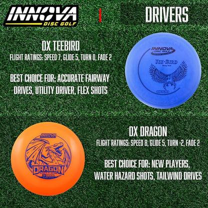 Innova Disc Golf Set 10 Pack – Disc Golf Starter Set for Beginners with Disc Golf Drivers