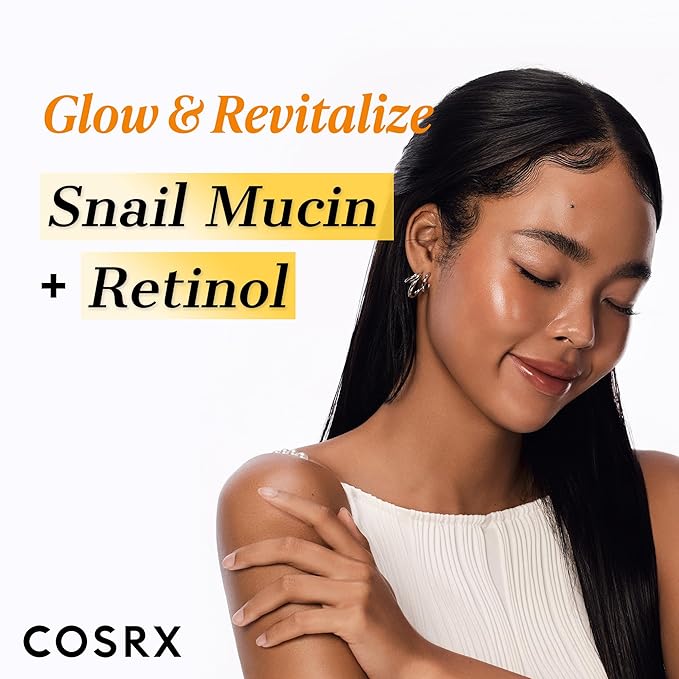 COSRX Snail 96% Mucin Power Essence 2ea & Retinol 0.1% Cream Mini Sample 1ea, Glass Skin Starter