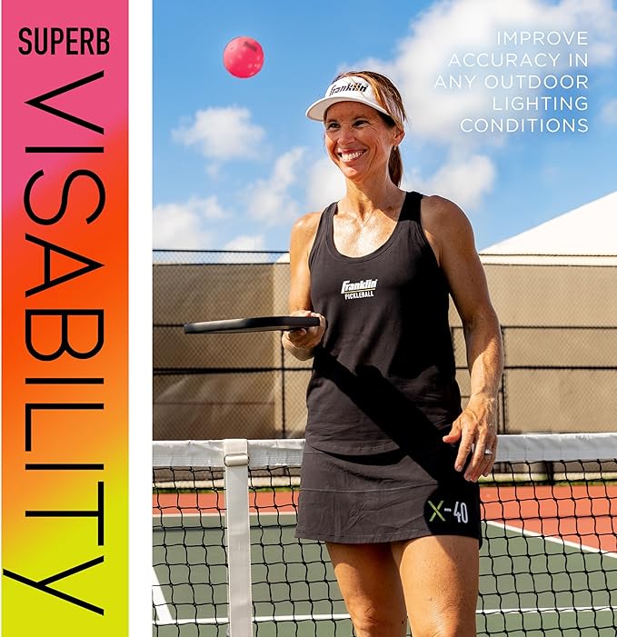 Franklin Sports X-40 Outdoor Pickleballs - Official Ball of USA Pickleball, APP Tour + US Open