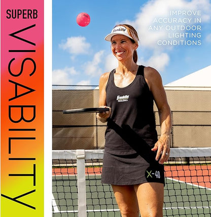 Franklin Sports X-40 Outdoor Pickleballs - Official Ball of USA Pickleball, APP Tour + US Open