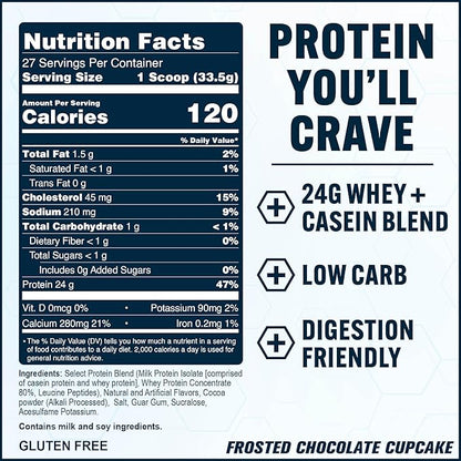 PEScience Select Protein Powder, Whey and Casein Blend, Clean Protein Powder for Women and Men, Low