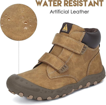 Mishansha Kids Hiking Boots Toddler Girls Boys Hiking Shoes Water-Resistant Anti-Collision Non-Slip