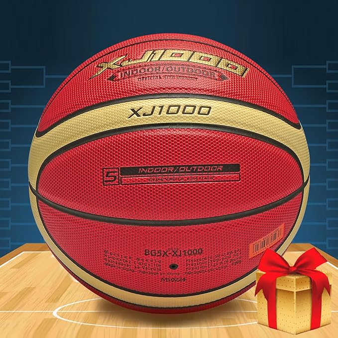 Training Soft Touch Rubber and Faux Leather Fighting Basketball, High Bounce Indoor Outdoor