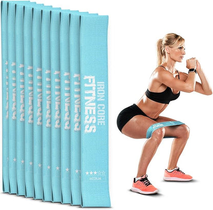 Fabric Mini Resistance Bands Sets for Trainers, Bootcamp, Gym for Men and Women in Fun Colors