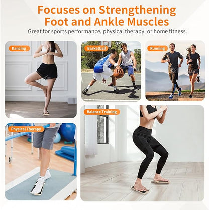 Ankle Balance Board Foot Strengthener - Single Leg Balance Board Foot Exerciser for Sprained