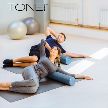 Tone Fitness High Density EPP Foam Exercise Foam Roller for Yoga, Pilates, Stretching, Massage, and