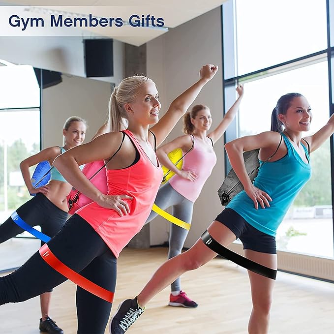 90 Pcs Workout Loop Resistance Bands Bulk, Gym Elastic Bands Set for Fitness Sport Class Students