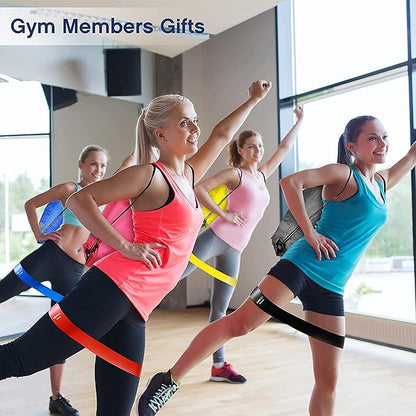 60 Pcs Workout Loop Resistance Bands Bulk, Gym Elastic Bands Set for Fitness Sport Class Students