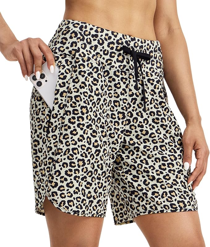 Willit Women's 7" Athletic Running Shorts Long Workout Hiking Shorts Quick Dry High Waisted Active