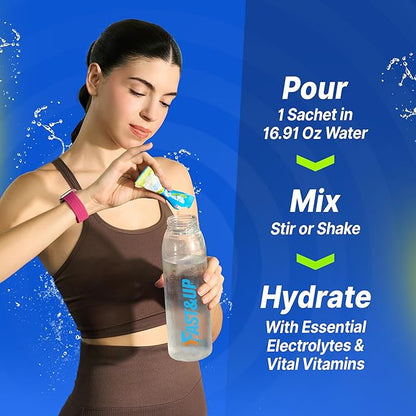 FAST&UP Reload – Lemon & Lime - Refreshing Electrolyte Drink Mix | Hydration Powder Packets | 1500