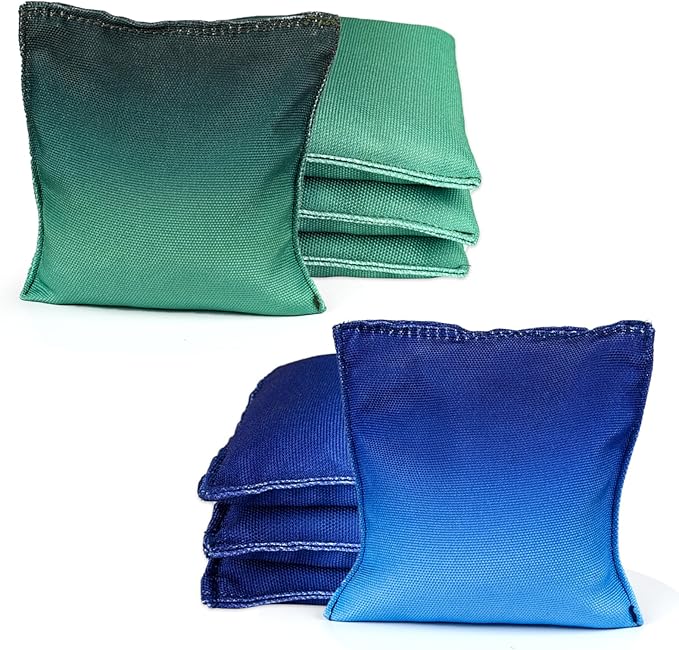 Weather Resistant Cornhole Bags, Gradient Corn Hole Bags Set of 8, Cornhole Bean Bags, Modified