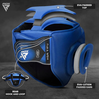 RDX Boxing Headgear MMA Muay Thai, Removable Face Grill, Head Gear for Sparring Grappling Martial