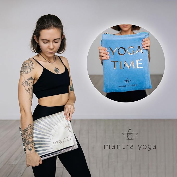 Mantra Yoga Travel PRO 1.5mm - Foldable Fitness & Exercise Mat with Bag | Lightweight, Compact &