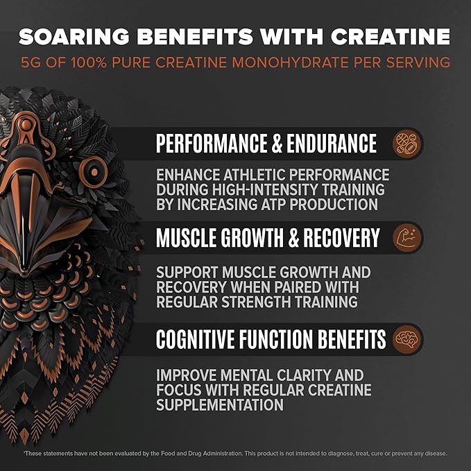 Falcon Performance Vegan Protein Powder, 31g Protein, 5g Creatine, 5g BCAA, Probiotics