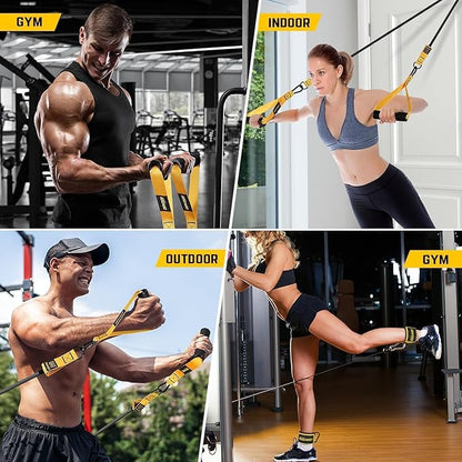 Resistance Bands for Working Out, 300lbs/360lbs Heavy Exercise Bands with Handles, Workout Bands