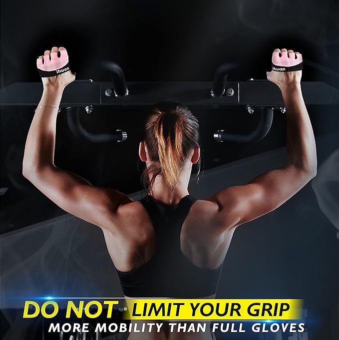 ihuan New Weight Lifting Gym Workout Gloves Men & Women, Great for Weightlifting, Exercise