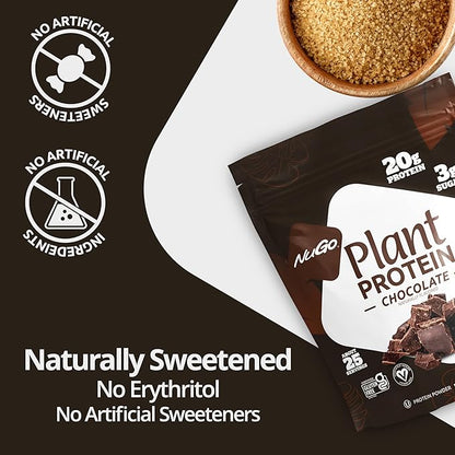 NuGo Plant Protein Powder, Vanilla, 20g Vegan Pea Protein, Low Sugar, Gluten Free, Dairy Free