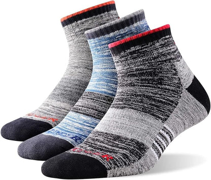 FEIDEER Men's Hiking Walking Socks, Multi-Pack Wicking Cushioned Outdoor Recreation Hiking Socks