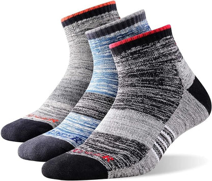 FEIDEER Men's Hiking Walking Socks, Multi-Pack Wicking Cushioned Outdoor Recreation Hiking Socks