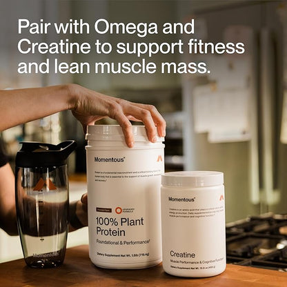 Momentous Vegan Protein Powder - 20 g Plant-Based Protein - NSF Certified for Sport - Gluten-Free