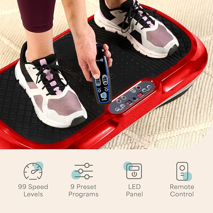 Lifepro Waver Vibration Plate Exercise Machine for Lymphatic Drainage, Muscle Activation, Full-Body