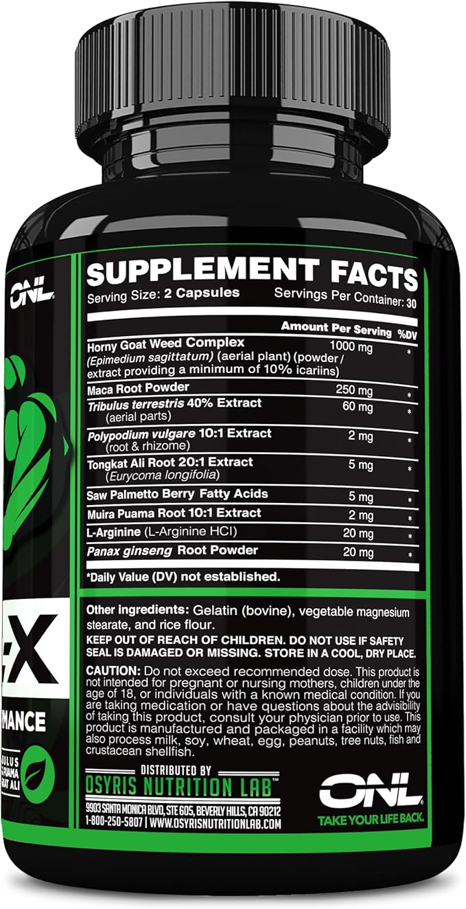 Testosterone Booster Supplement for Men - Goril X Workout Male Enhancing Pills 1000mg - Increase