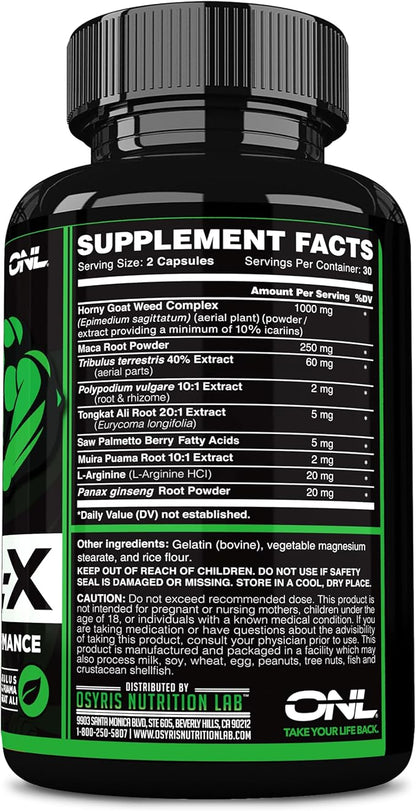 Testosterone Booster Supplement for Men - Goril X Workout Male Enhancing Pills 1000mg - Increase