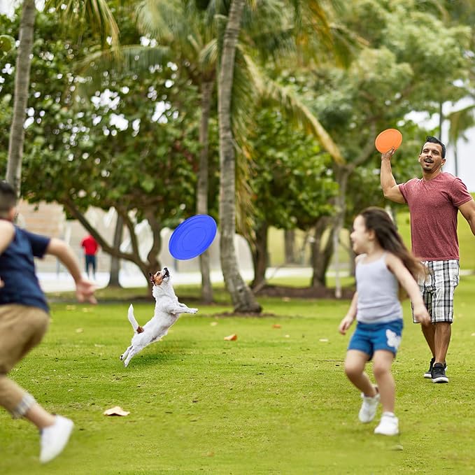 Kids Flying Disc 7 Inch Silicone Flying Disks Bulk for Children Dog Outdoor Backyard Lawn School