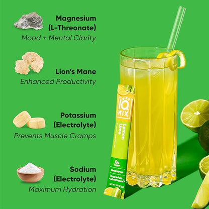 IQMIX Hydration Electrolyte Powder – 4-in-1 Formula for Hydration, Mental Clarity, Mood and