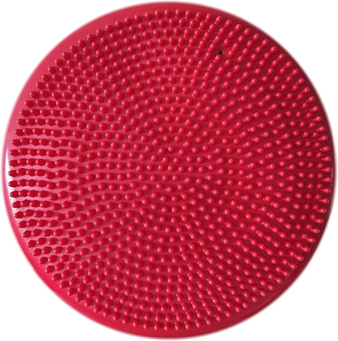 AppleRound Inflated Wobble Cushion with Hand Pump, Air Stability Board (Extra Thick), Core Balance