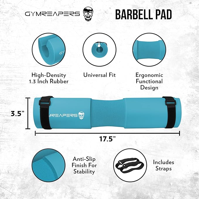 Gymreapers Barbell Squat Pad - Protective Bridge Pad For Hip Thrust, Squats, Lunges - Hip Support