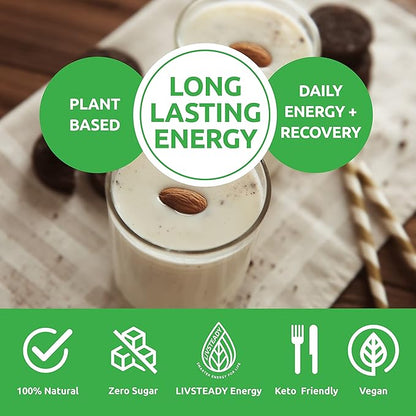 UCAN Energy + Plant Protein Powder - Vegan Plant Based Protein 20g Pea Protein with Amino Acids