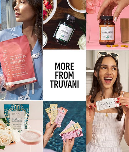 Truvani Vegan Pea Protein Powder | Vanilla | 20g Organic Plant Based Protein Per Serving | 20