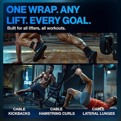 Modvel Gym Ankle Strap for Cable Machines ??Glute & Leg Kickback Ankle Straps for Gym Workouts