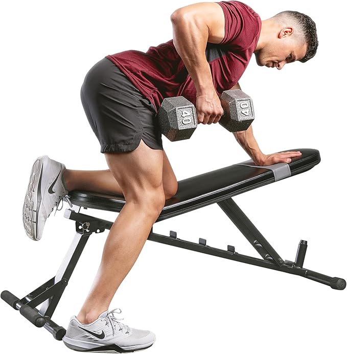 Sunny Health & Fitness Compact Premium Incline Bench Press Bar Rack Set & Optional Leg Extension