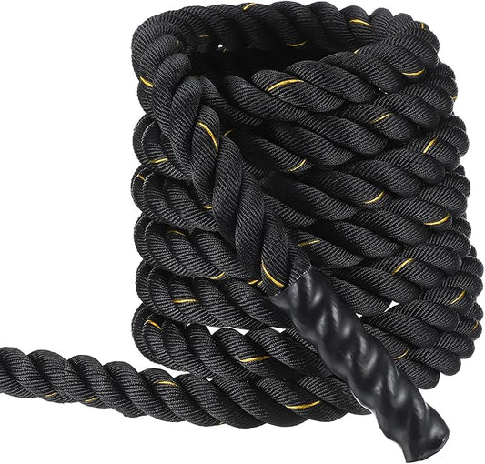 MECCANIXITY Battle Rope 30ft x 2 Inch Polyester Workout Rope Heavy Fitness Exercise Rope for