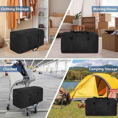 100L Large Travel Duffle Bag, Gear Bag for Men and Women, Storage Bag Ideal for Overnight Camping