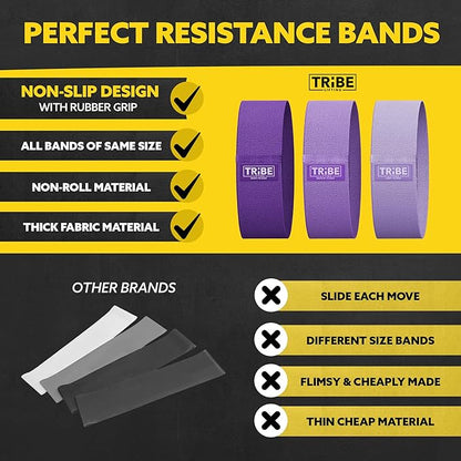 Fabric Resistance Bands for Legs - Workout Bands Resistance Bands for Men and Women - Booty Bands