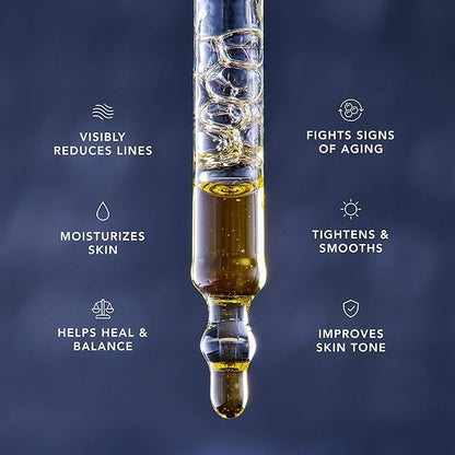 Caldera + Lab The Good | Men's Organic Moisturizing Face Serum for Dry, Sensitive, & Normal Skin