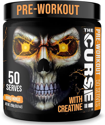 JNX SPORTS The Curse! Pre Workout Powder for Men & Women, Caffeine, Beta-Alanine, Creatine