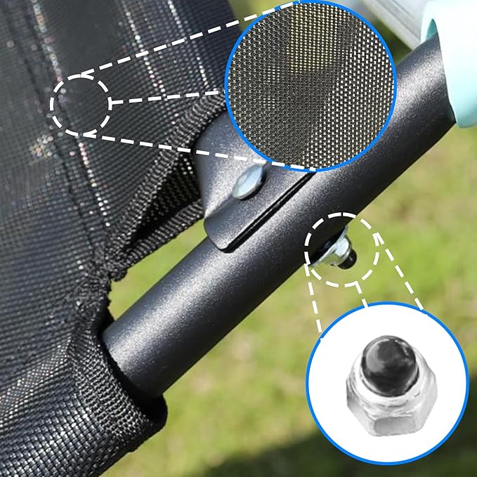 Universal Trampoline Slide 60" * 20" Slide with 2 Iron Plasticized Handles Buffer Bottom