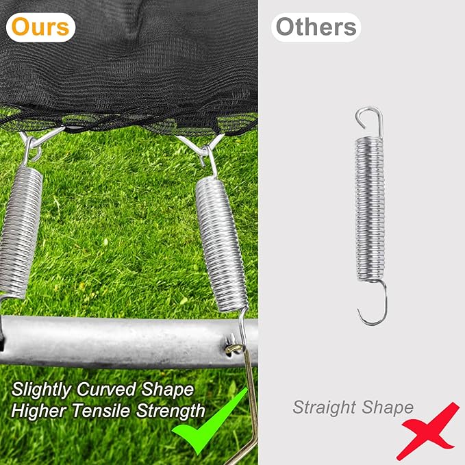 72pcs Trampoline Springs 5.5 inch: Trampoline Replacement Parts Springs with Puller Tool for Indoor