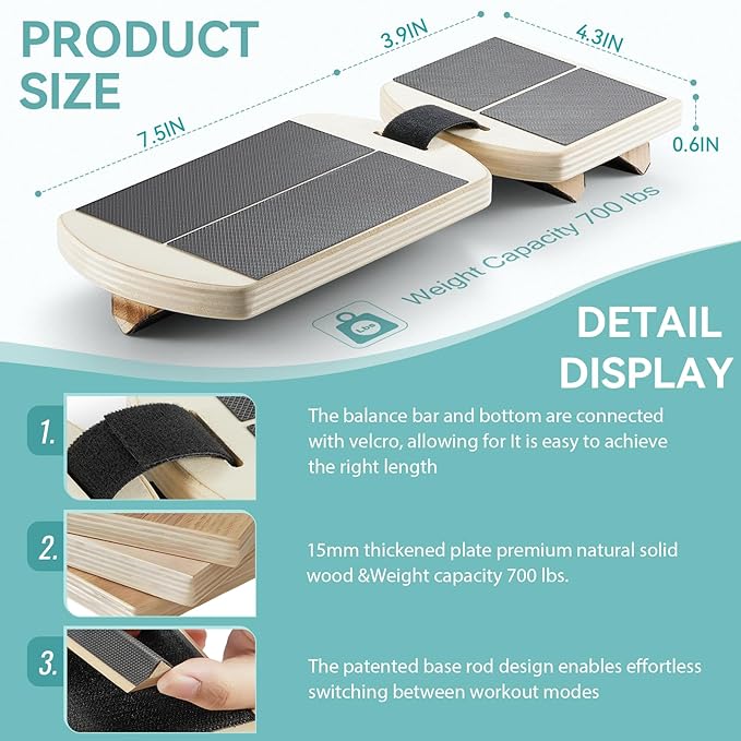 Ankle Foot Strengthener, Sprain Exerciser, Single Leg Balance Board for Stability Training, Posture