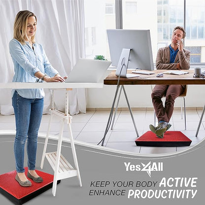Yes4All Upgraded Size Foam Pad for Exercise, Nonslip Foam Balance Pad Physical Therapy, Yoga &