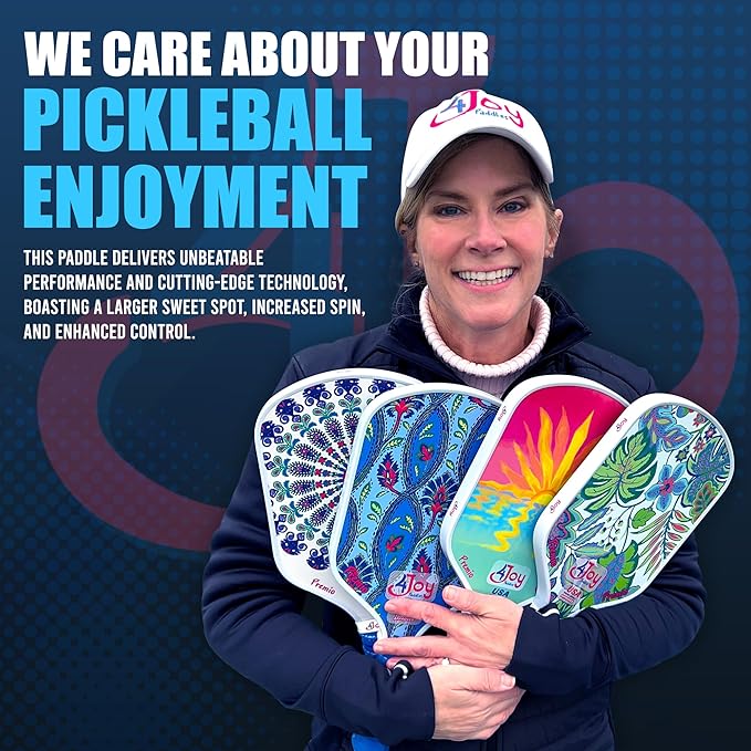 4Joy Pickleball Paddle Premio Series - Thermoformed Premium T700 Carbon Fiber Pickleball Paddless
