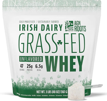 Grass Fed Whey Protein Powder Isolate - Unflavored - Unsweetened - Certified Entire Life On Pasture