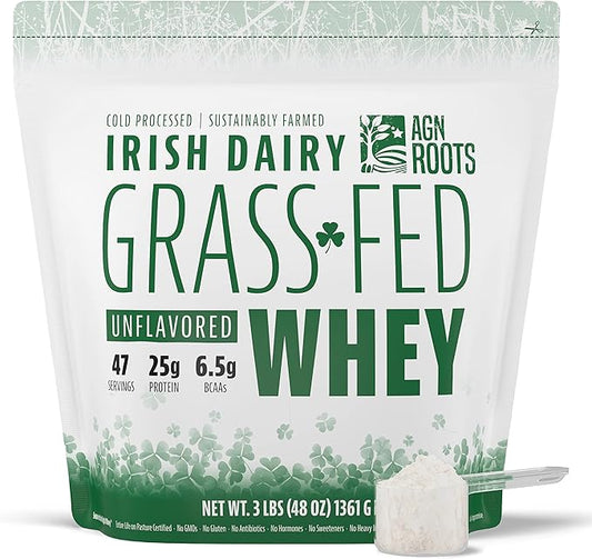 Grass Fed Whey Protein Powder Isolate - Unflavored - Unsweetened - Certified Entire Life On Pasture