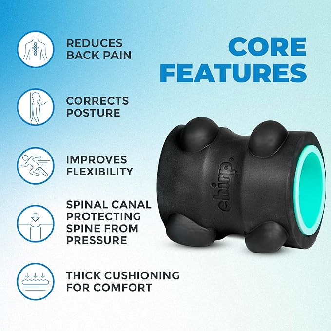 Chirp Wheel XR Massage Roller for Neck & Headache Relief ??Rejuvenate Body, Spinal Care & Tension
